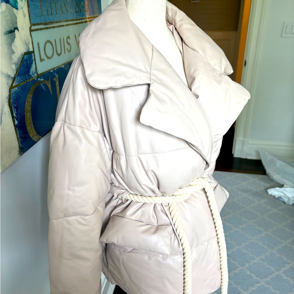 NWT ALC Liam Puffer Faux Leather Women's Jacket - Picture 6 of 8